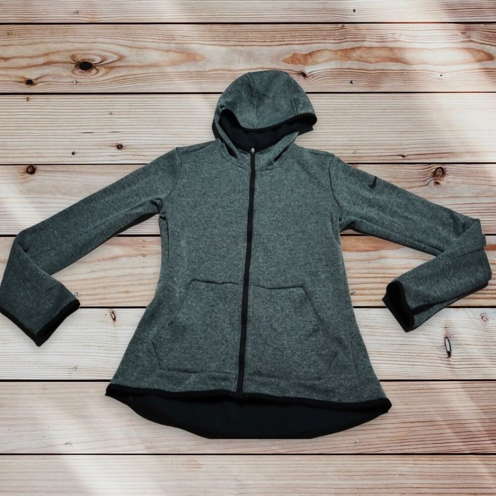 Nike Dri-Fit Full Zip Green Hoodie Size Small